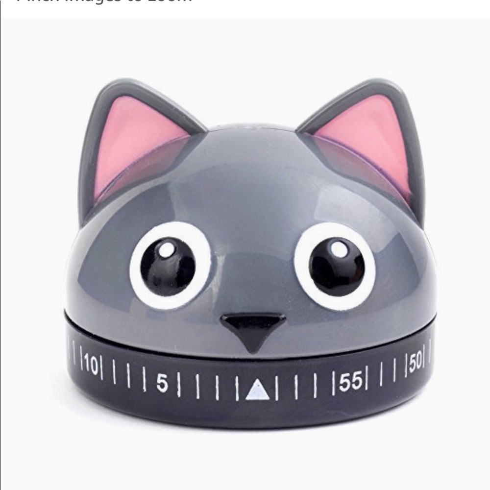 Kikkerland Kitty Kitchen Timer